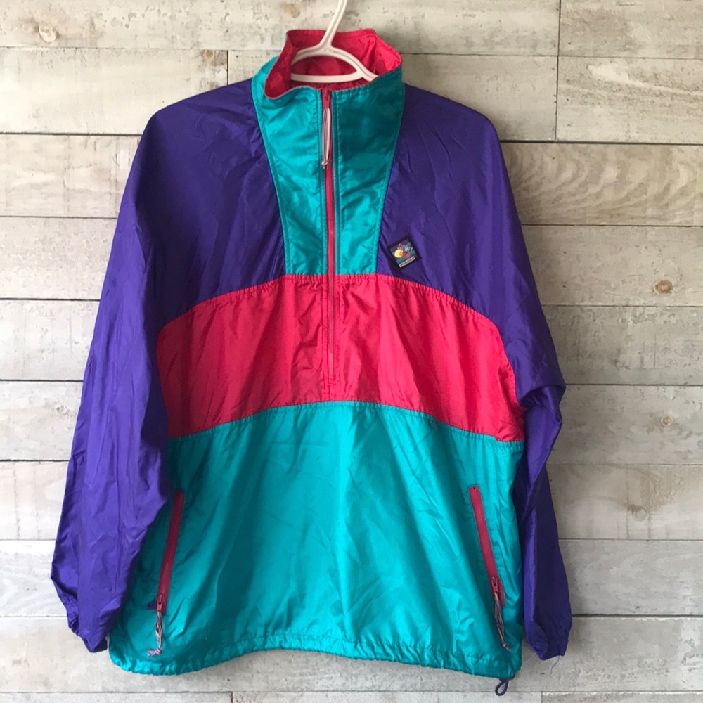 Vintage Woolrich colour block Windbreaker Jacket
